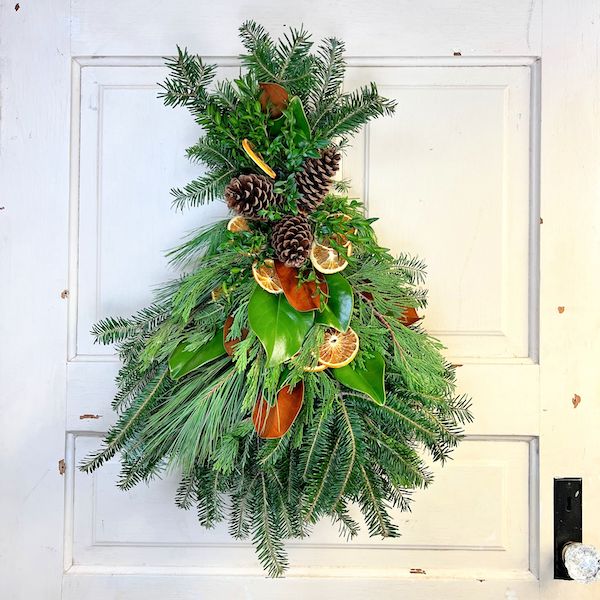 Southern Citrus Door Swag