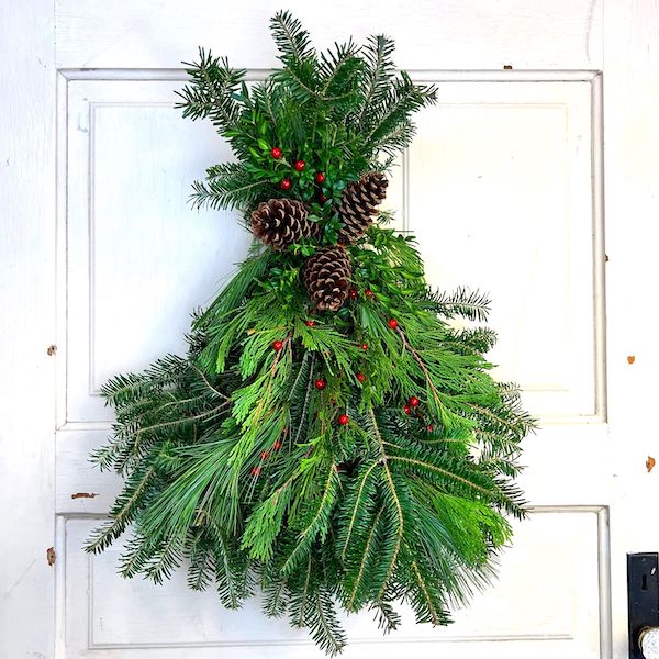 Traditional Christmas Door Swag